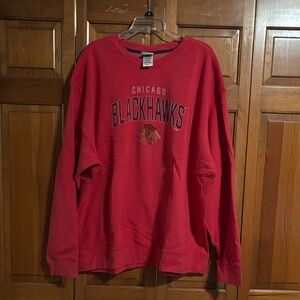 NHL Chicago Blackhawks Red Crewneck Sweatshirt